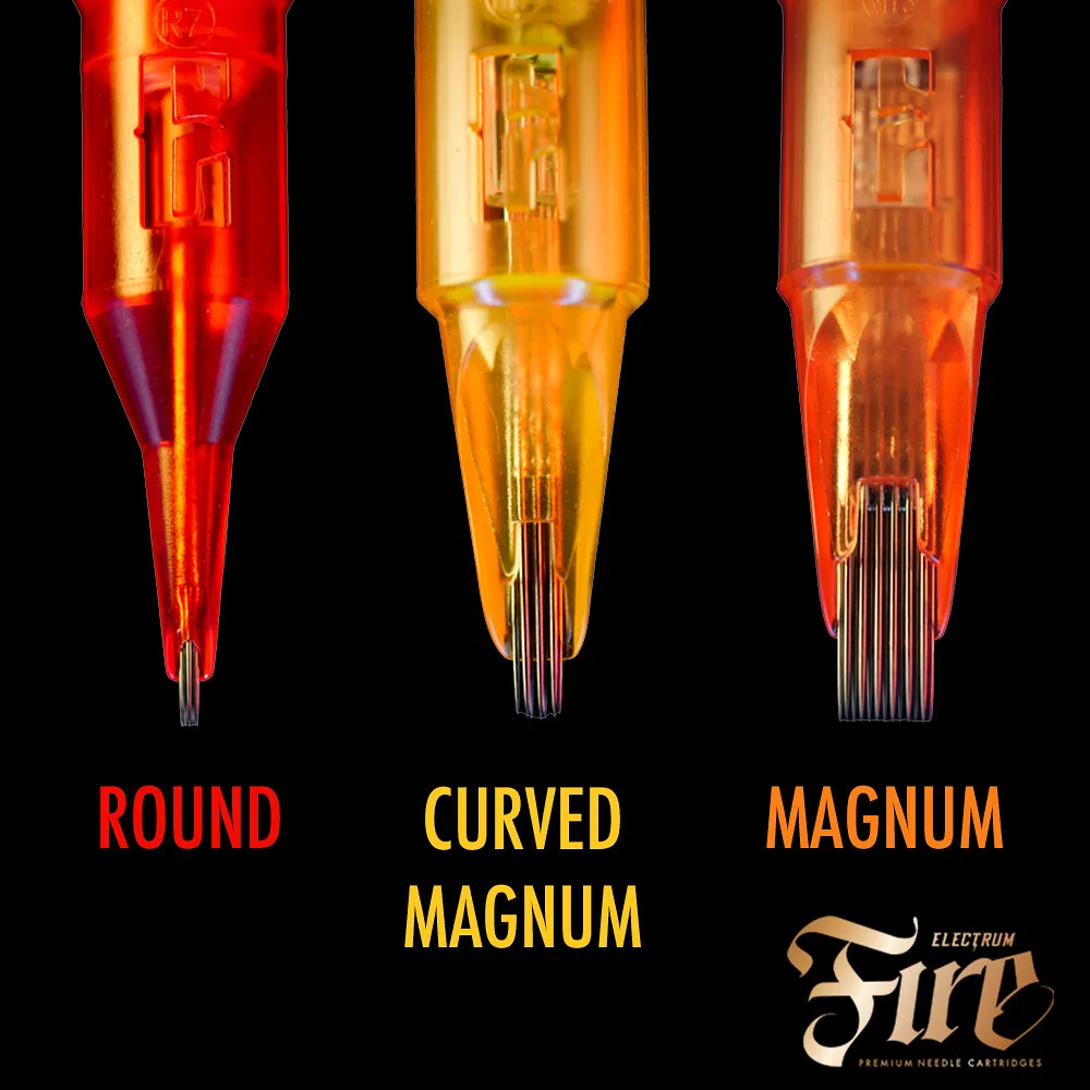 Electrum FIRE Premium Tattoo Needle Cartridges - Round Liner Bugpin #8 - Image 6