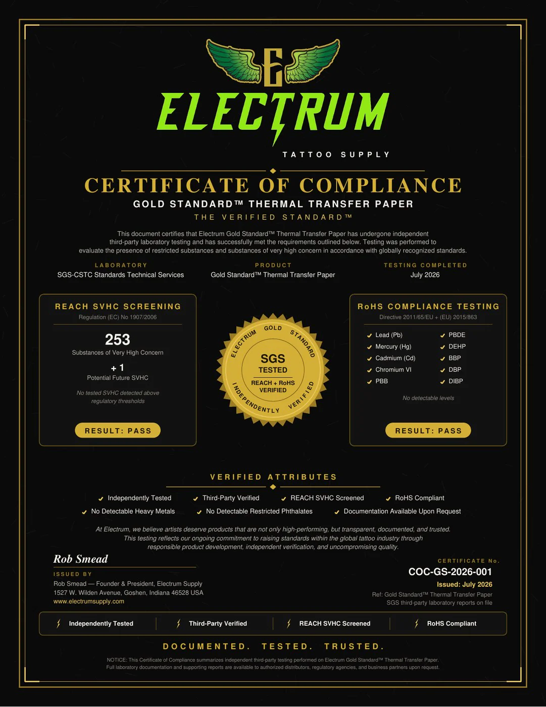 Electrum Gold Standard Thermal Transfer Paper (8-1/2 x 11) (100 Sheets) - Image 8