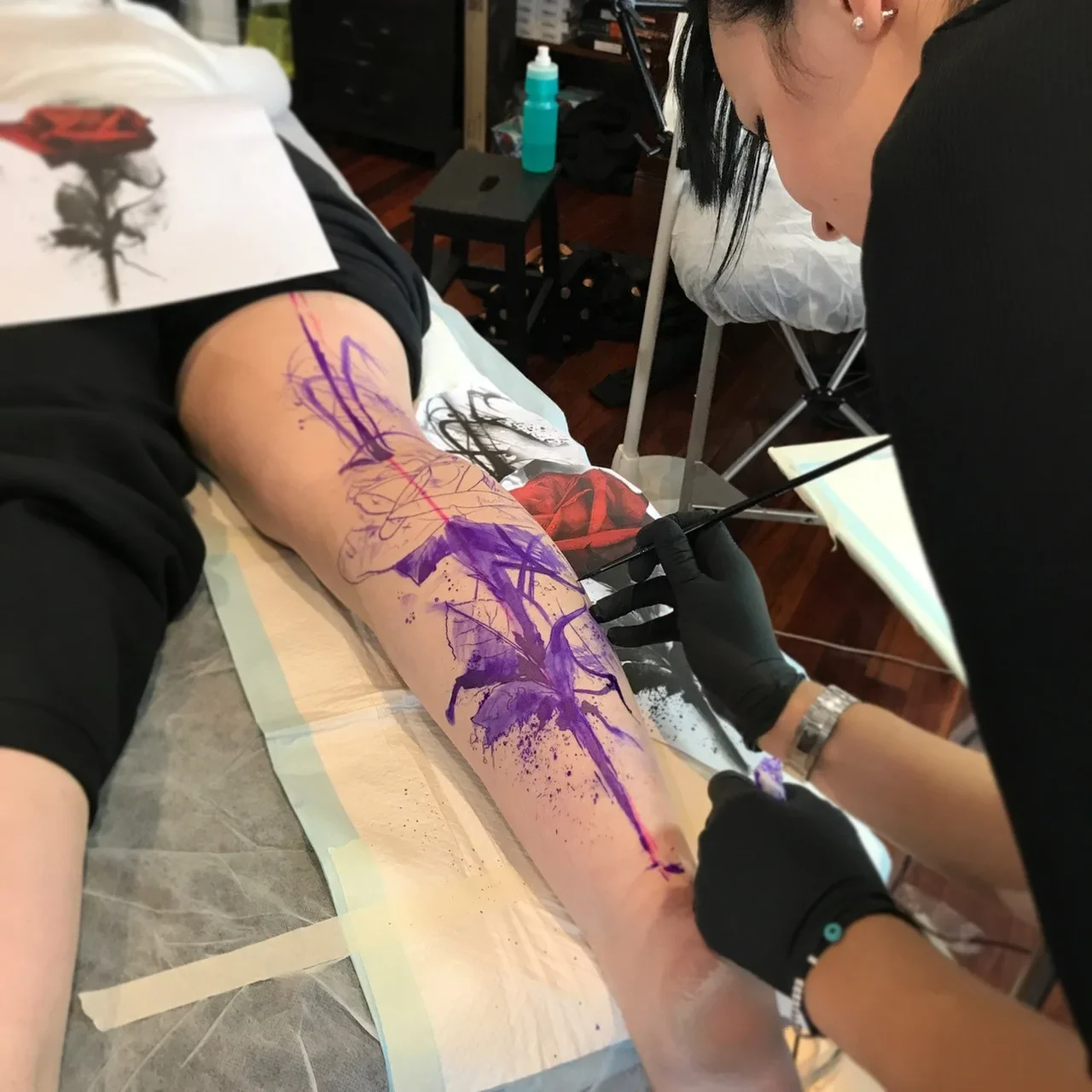 NOX Violet Tattoo Stencil Ink - Image 3